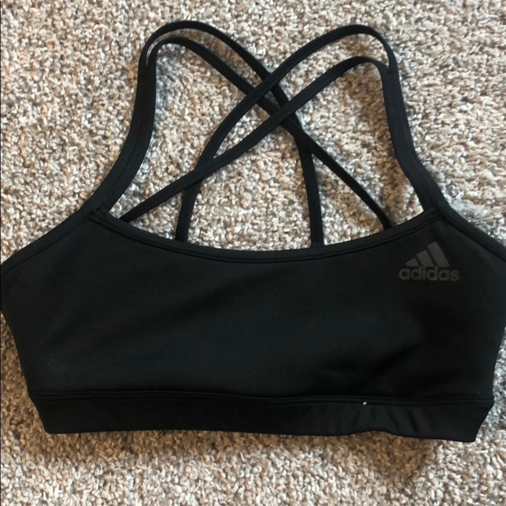 Adidas sports bra. Black